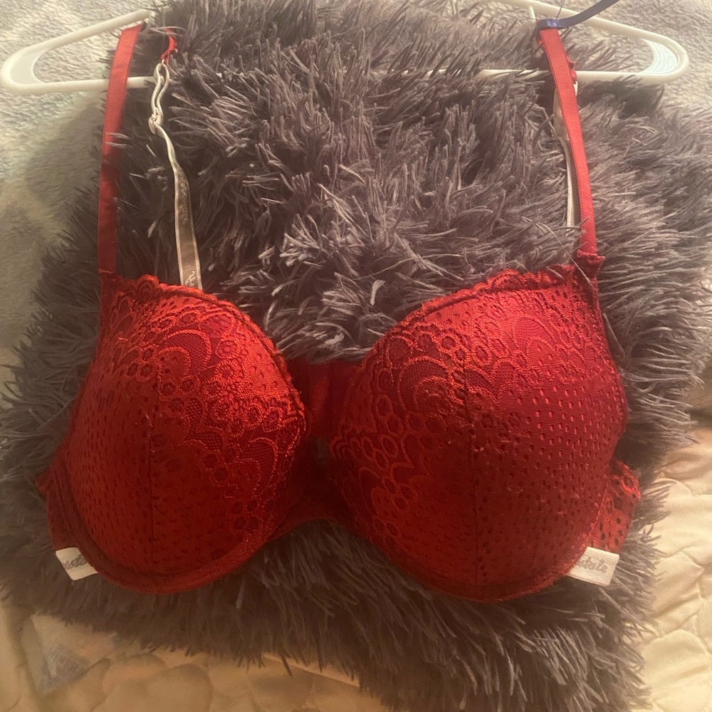 aeropostale red lace bra
